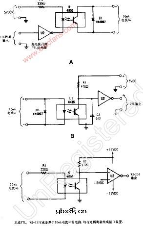 光隔离器和光耦合器接口电路