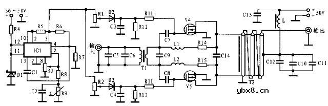 2-50Mhz放大器电路图