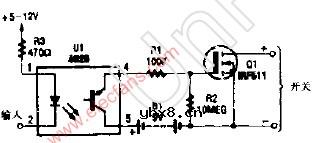 采用光电阻隔器的直流控制开关