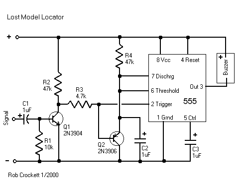 击落模型定位器电路 (Downed Model Locato