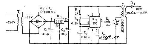 555高压发生器电路原理
