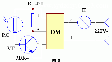 光控电路图工作原理