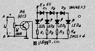 简易LED电压表电路