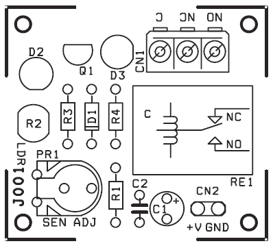黑暗感应开关电路,Dark Sensitive Switch