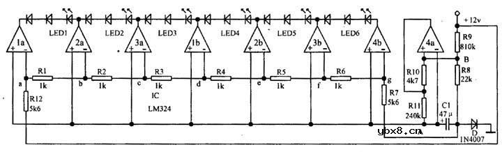摩托车尾快闪烁霹雳灯电路工作原理
