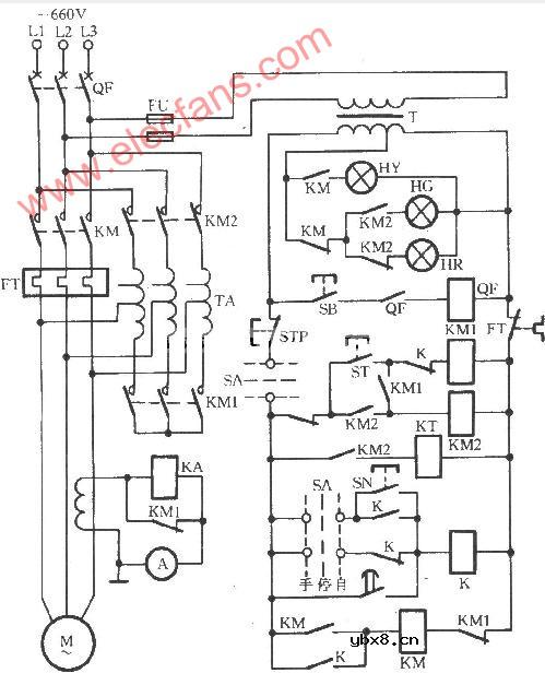 22～75型自耦降压启动电路