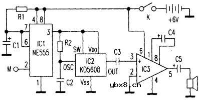 自制家庭防盗看门狗电路