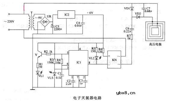 自制高压电子灭鼠器 (含工作原理说明)