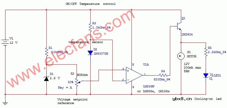 通断温度控制电路--On-Off Temperature C