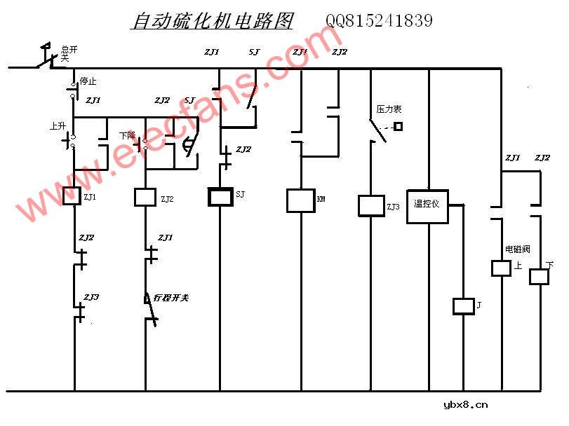 自动硫化机电路图