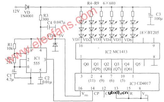 闪烁灯控制电路