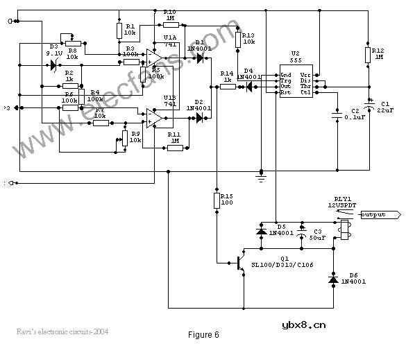 高低压切断与时间延迟关闭电路,High And Low Vo