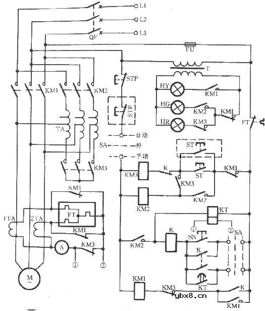 JJ1B-75型自耦降压启动器电路