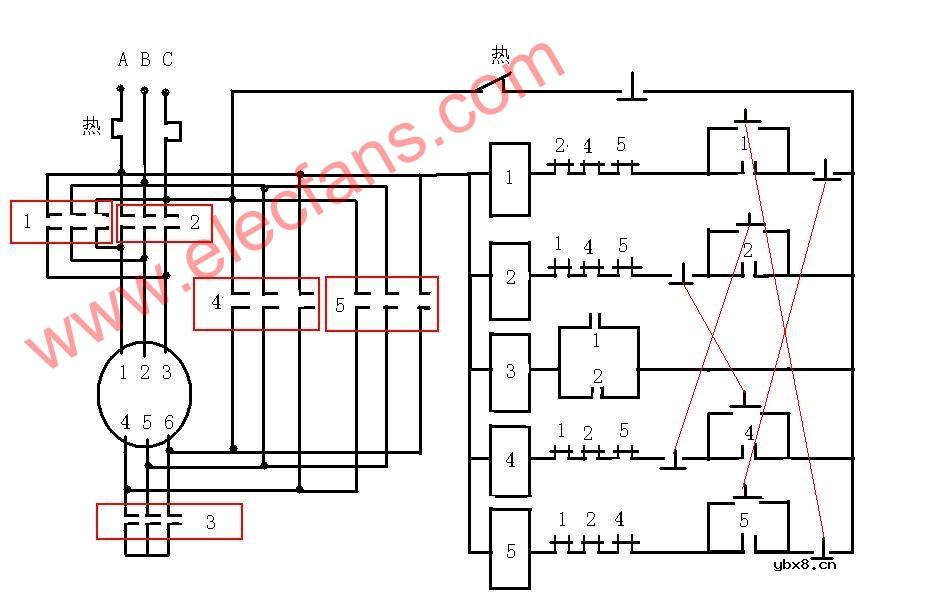 电动机星三角降压启动电路