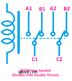 如何在电路中连接dpdt继电器？