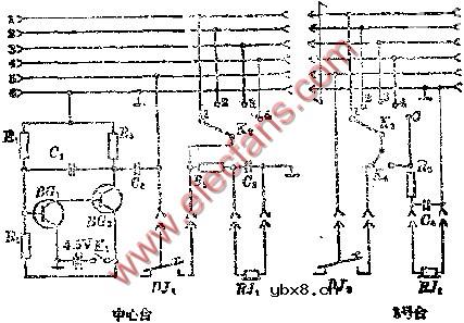 无线报务培训设备电路图
