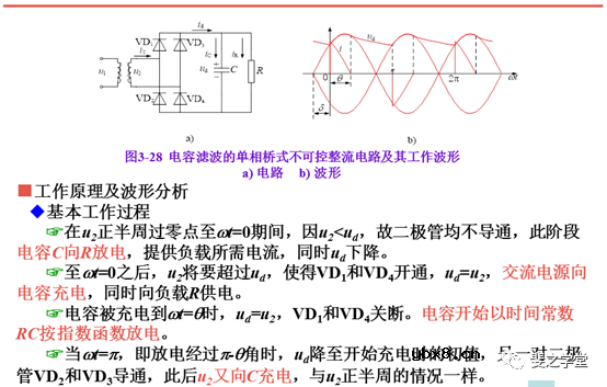 变压器漏感对整流电路的影响+电容滤波的不可控整流电路
