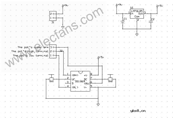 实验用的数字电位器电路,The experimenter&#