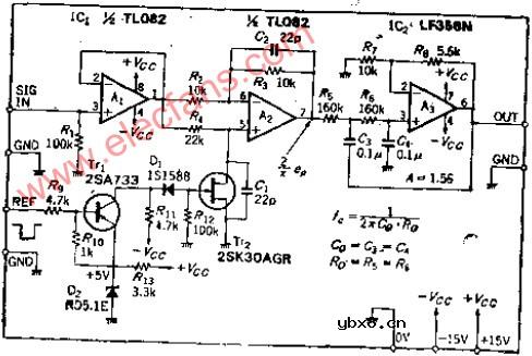 低频小漂移极性转换式同频检波电路