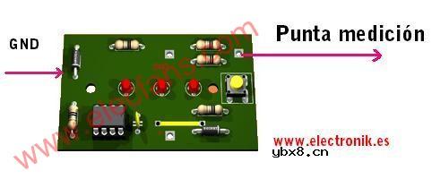 正的逻辑探针电路,Logic Probe Plus