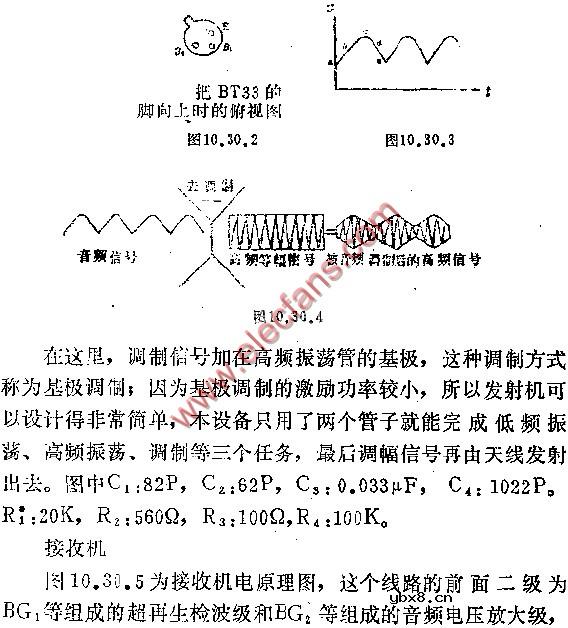 音频调制玩具遥控器电路图