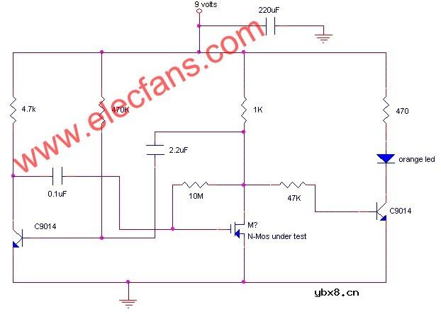 电感仪表适配器电路,Inductance meter ada