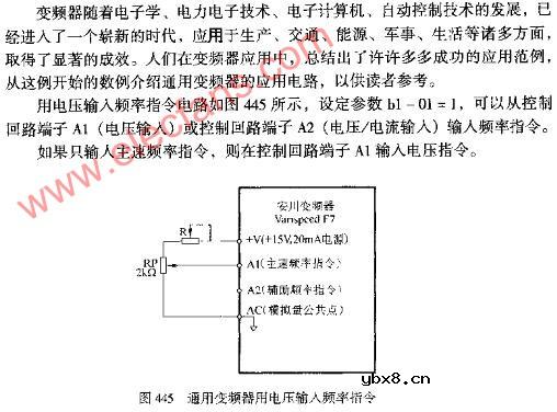 通用变频器电压输入频率指令图