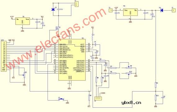 电流表电压表+液晶面板电路,Voltmeter + Amme