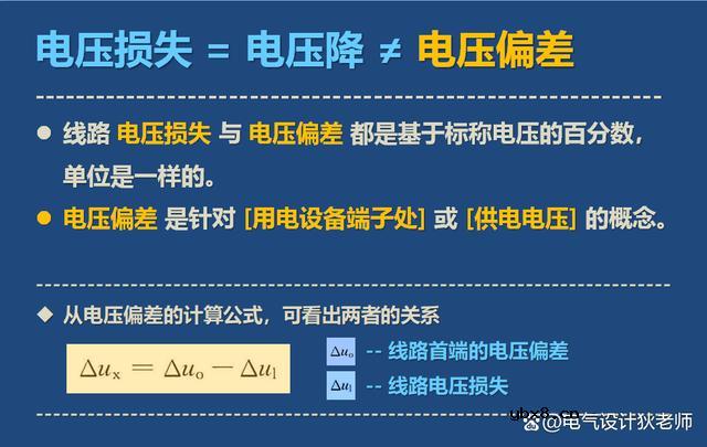 什么是电压偏差？什么是电压损失？如何确定线路电压损失？