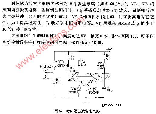 时标锯齿波发生电路图
