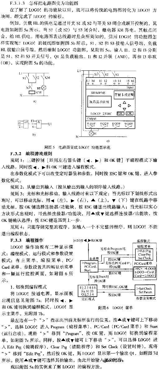 PLC新一代超小型控制器(LOGO！)的编程方法与操作