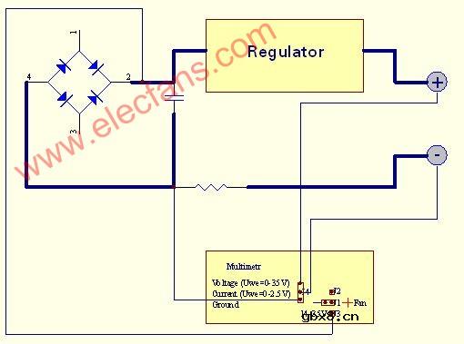 电流表电压表+液晶面板电路,Voltmeter + Amme