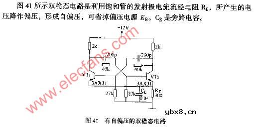 有自偏的双稳态电路图