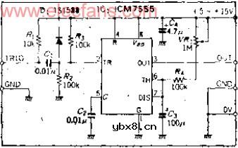 可设定10~100秒的长时间C-MOS定时电路