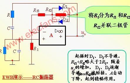 能自动稳幅的振荡电路