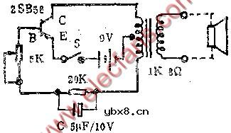 简易电子诱鱼器电路图