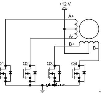 单极性步进电机驱动电路图