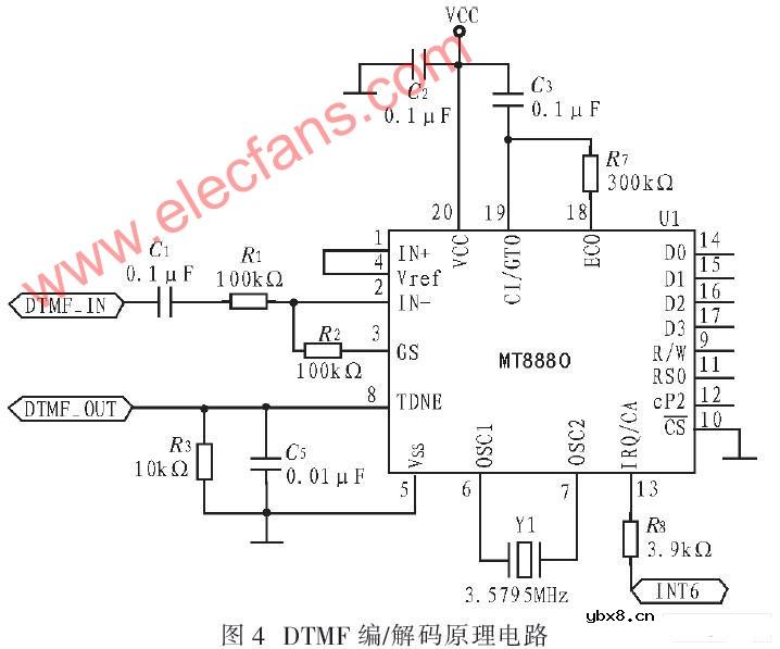DTMF编/解码原理电路