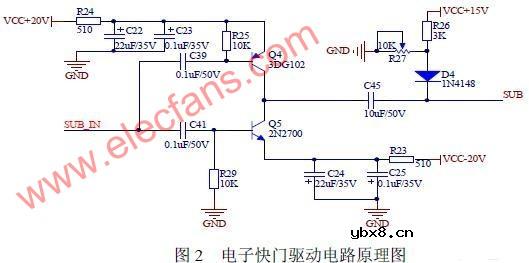 电子快门驱动电路原理图