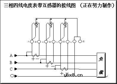 三相四线电表接线图