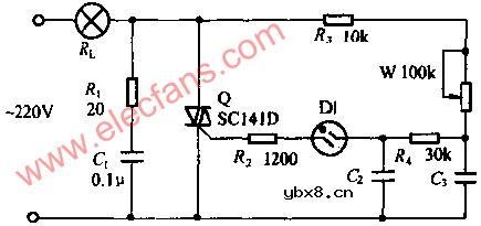 灯光亮度调节线路