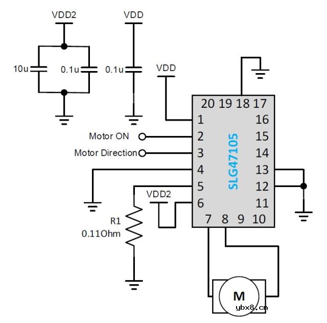 具有动态过流检测功能的集成智能锁电机驱动器