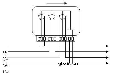 三相电能表接线图