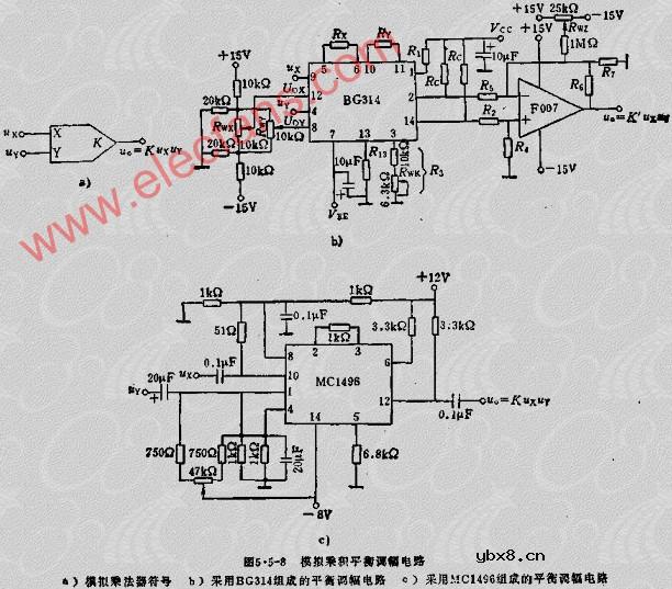 调幅电路工作原理--低电平调幅电路