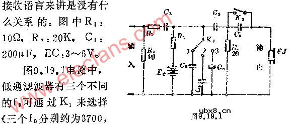 抗干扰接收用的附加装置电路图