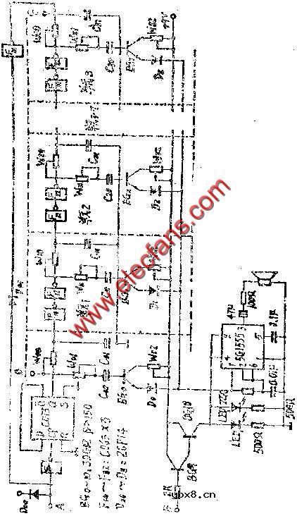 简易可编程式电子音乐装置电路图