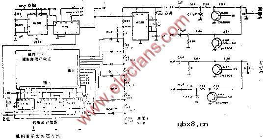 随机音乐发生器电路图