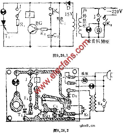 来客留言录音器电路图