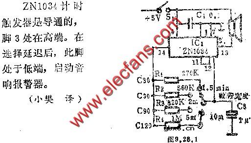盒式磁带计时器电路图