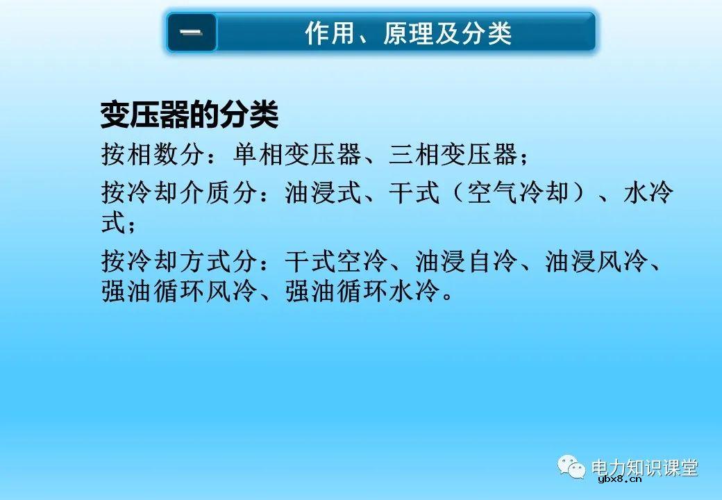 变压器的作用、原理及分类